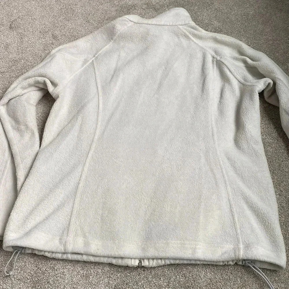 Columbia Sportswear Fleece Full Zip Up Jacket White Plush Pearl Size L - Picture 4 of 14